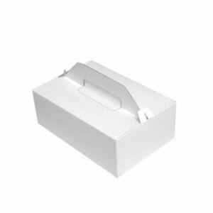Krabica na svadobné koláče a výslužky s držadlom - 27x18x8cm - MAZUREK