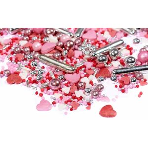 Cukrové zdobenie ružovo-biele 90 g - Happy Sprinkles
