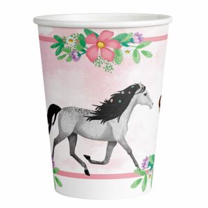 Koňské papierové poháre 8 ks 250 ml Amscan - Amscan