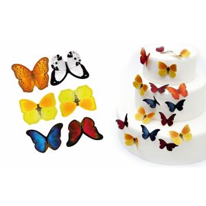 Farebné motýle - dekorácia z jedlého papiera - breAd. & edible
