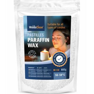 Parafínový vosk vo forme granúl na výrobu domácich sviečok - 800 g - WoldoClean®