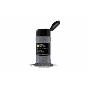 Jedlé trblietky do nápojov - čierne - Black Shimmer Brew Glitter® - 45 g - Brew Glitter