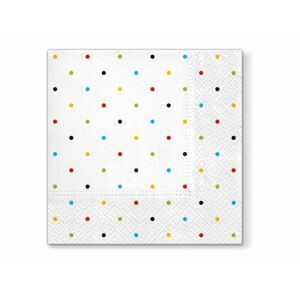 Servítka s farebnými bodkami - 33x33 cm - 20 ks - MFP Paper