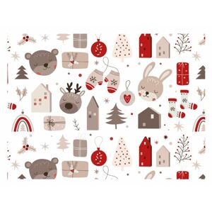 Baliaci papier LUX - vianočné motívy pre deti - listy 100x70 cm - MFP Paper