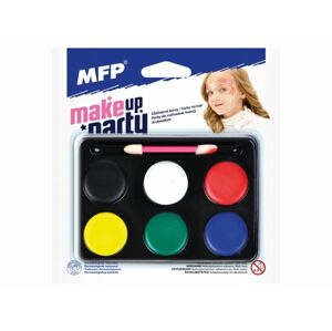 Sada farieb na tvár so štetcom MakeUp Party - 6 ks - MFP Paper