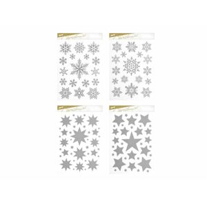 Nálepky na okno Vianočné trblietky - 20x30 cm - MFP Paper