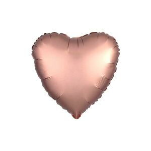 Fóliový balón 45 cm Srdce ružové zlato - Ružové zlato - Flexmetal