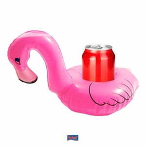 Nafukovací držiak na nápoje Flamingo, 2 ks/balenie 15x25 cm - Folat