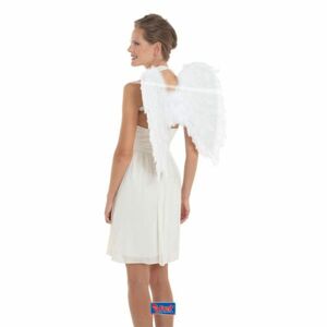 Biele anjelské krídla, rozpätie krídel 50x50 cm - Folat
