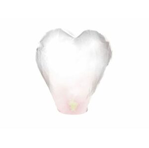 Lucerna Happy Heart WHITE 37x93x95 cm - PartyDeco