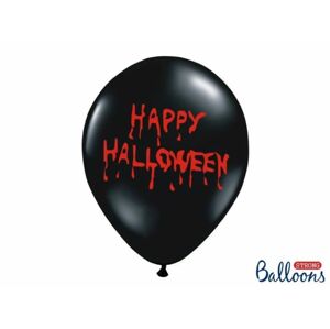 Silné balóny 30 cm PASTEL - Happy Halloween čierna - 1 ks - Partydeco