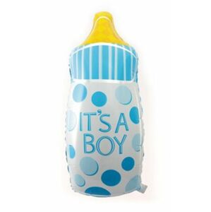 Fóliový balón detská fľaša Chlapec 80 cm - BALONČ