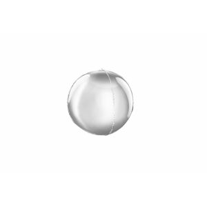Okrúhly fóliový balón strieborný 3D 62 cm - BALONČ