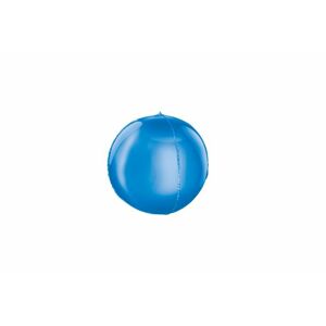Fóliový balón okrúhly modrý 3D 62 cm - BALONČ
