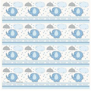 Baliaci papier umbrellaphants Baby shower- Chlapček / Boy 76 cm x 154 cm - UNIQUE