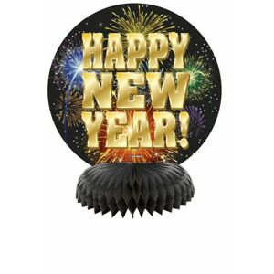Dekorace na stůl Happy New Year 4 ks - Silvestr - UNIQUE