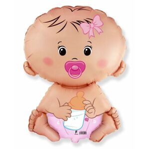 Fóliový balón Baby - dievča 60 cm - Flexmetal