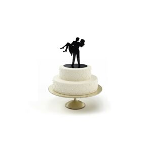 Silueta novomanželov v náručí - svadobné figúrky na tortu - Modecor