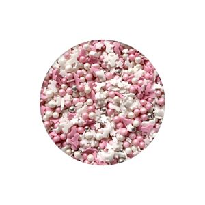 Cukrové zdobenie - mix ružovo biely 50 g -