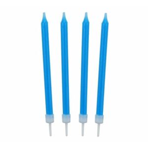 Narodeninové sviečky 8,6 cm 10 ks modré - GoDan