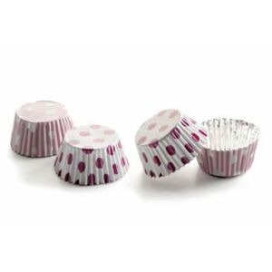 Cukrářské košíčky na čokoládu - růžové srdíčko a puntík 36 ks - Ibili