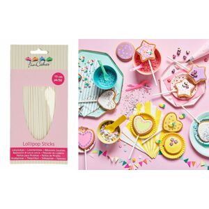 Tyčky (špajle) na cake pops a lízanky 50 ks - Lollypop Sticks - 15 cm - FunCakes