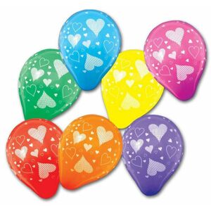 Balóniky farebné srdcia 7 ks - Alvarak