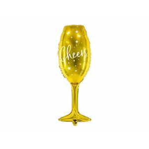 Fóliový balón Pohár na šampanské - šampanské "Na zdravie" 28x80 cm - xPartydeco