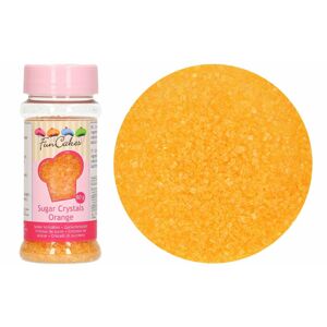Farebný dekoračný cukor oranžový 80 g - FunCakes