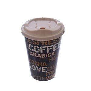 Plastový pohár s vekom COFFEE 0,45 l - ORION