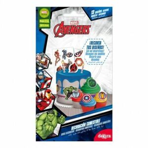 13ks dekorací k vystřižení na dort nebo cupcake Avengers Marvel - Dekora