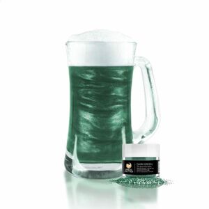 Jedlé trblietky do nápojov - tmavozelené - Dark Green Brew Glitter® - 4 g - Brew Glitter