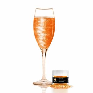Jedlé trblietky do nápojov - oranžové - Orange Brew Glitter® - 4 g - Brew Glitter
