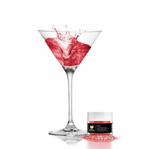 Jedlé trblietky do nápojov - červené - Red Brew Glitter® - 4 g - Brew Glitter