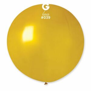 Metalický latexový balón 80 cm - zlatý 1 kus - SMART