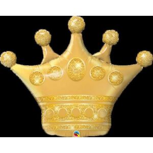 Fóliový balón so zlatou korunou - 104 cm - Princezná - SMART
