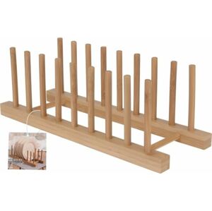 Stojan na taniere alebo dosky na krájanie bambus 34x12,5 cm - EXCELLENT
