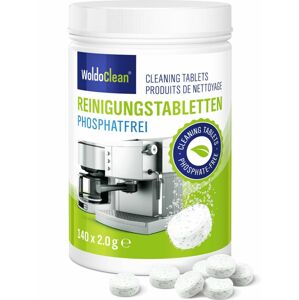 EKO Bezfosfátové čistiace tablety do kávovaru - 140 ks - WoldoClean®