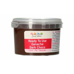 Hotová tmavá čokoládová ganache - na okamžité použitie - 260 g - FunCakes