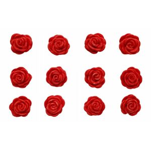 Cukrové ruže červené 1,6 cm - 12 ks - PME