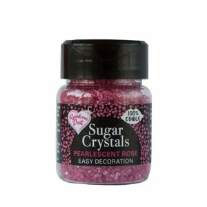 Šumivé kryštáliky cukru - perleťovo ružové - 50 g - Rainbow Dust