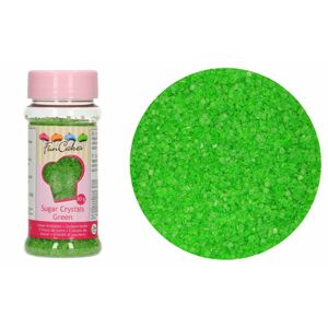 Farebný dekoračný cukor zelený 80 g - FunCakes
